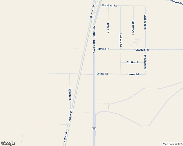 map of restaurants, bars, coffee shops, grocery stores, and more near 24134 National Trails Highway in Oro Grande