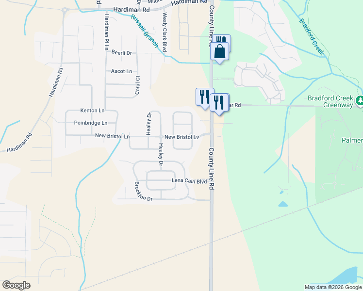 map of restaurants, bars, coffee shops, grocery stores, and more near 215 Grantham Circle in Madison