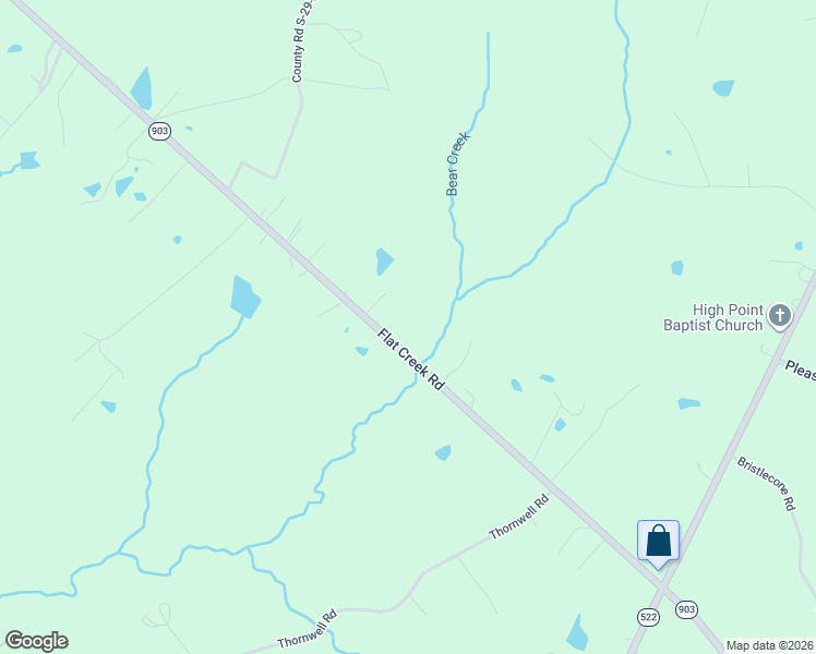 map of restaurants, bars, coffee shops, grocery stores, and more near 3879 Flat Creek Road in Lancaster