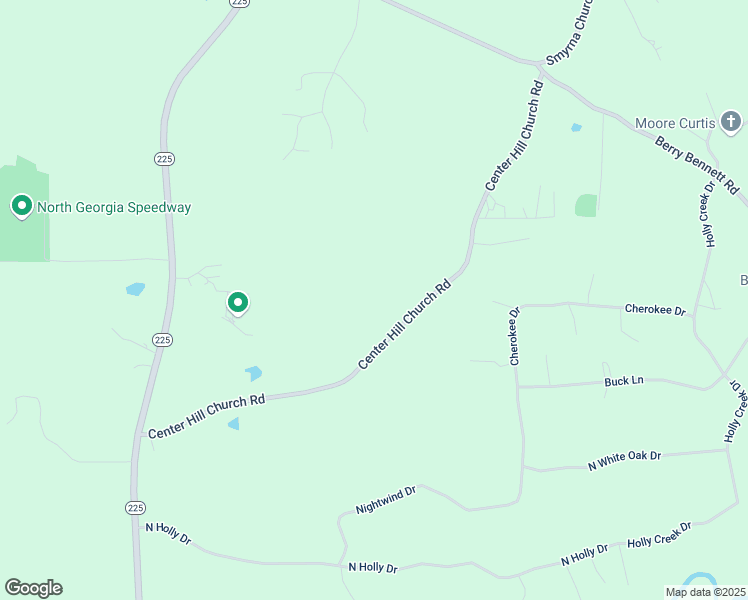 map of restaurants, bars, coffee shops, grocery stores, and more near 879 Center Hill Church Road in Chatsworth
