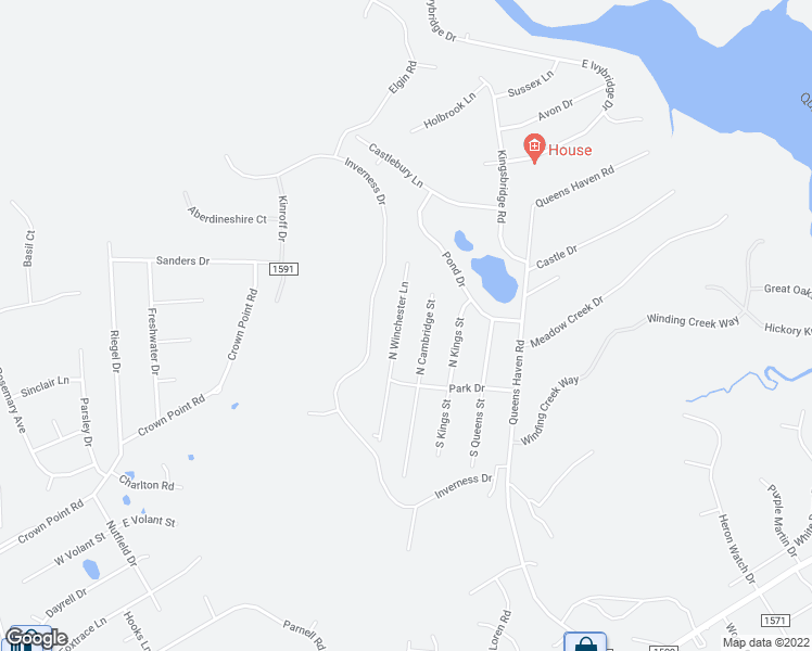 map of restaurants, bars, coffee shops, grocery stores, and more near 312 North Winchester Lane in Hubert