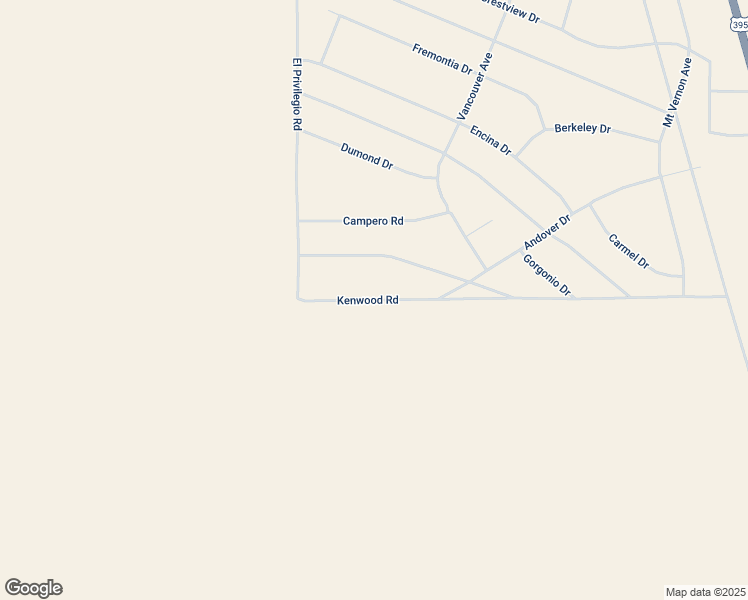 map of restaurants, bars, coffee shops, grocery stores, and more near Kenwood Road in San Bernardino County