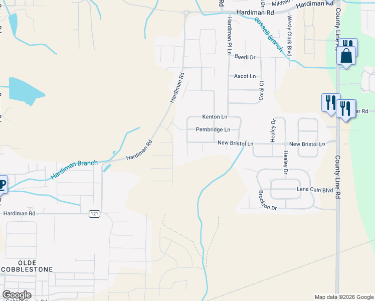 map of restaurants, bars, coffee shops, grocery stores, and more near 176 Kenton Lane in Madison