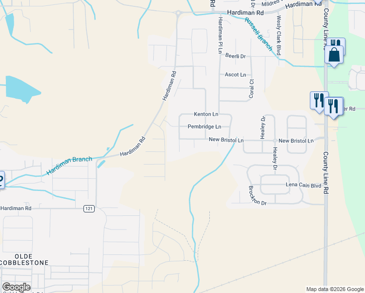 map of restaurants, bars, coffee shops, grocery stores, and more near 191 Kenton Lane in Madison