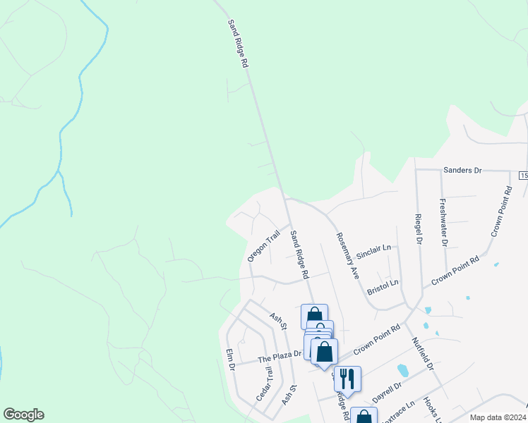 map of restaurants, bars, coffee shops, grocery stores, and more near 104 Marina Leigh Drive in Hubert