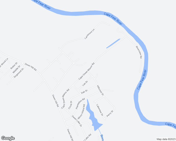 map of restaurants, bars, coffee shops, grocery stores, and more near Cape Owen Manor Road in Bladen County