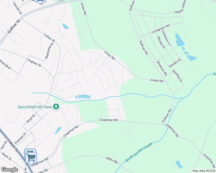 map of restaurants, bars, coffee shops, grocery stores, and more near 106 Garth Road in Fountain Inn