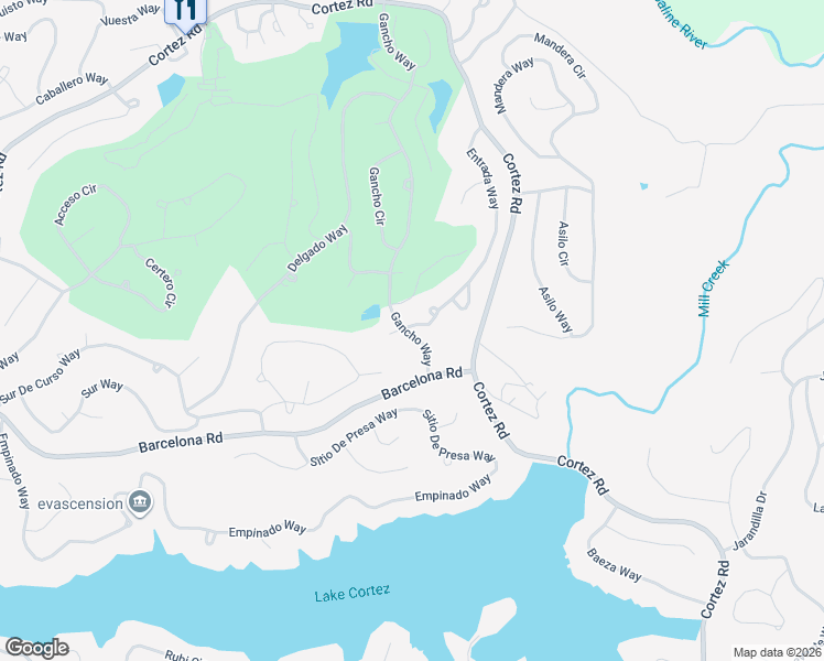 map of restaurants, bars, coffee shops, grocery stores, and more near 12 Gancho Way in Hot Springs