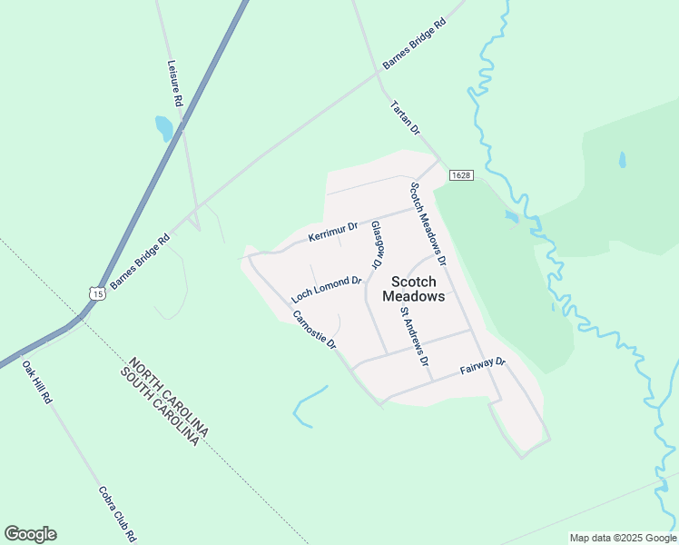 map of restaurants, bars, coffee shops, grocery stores, and more near 8140 Braemar Circle in Laurinburg