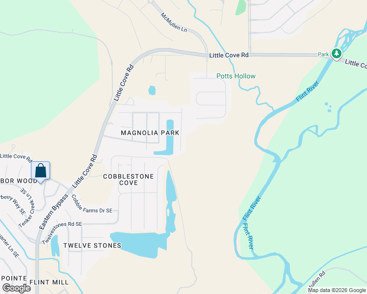 map of restaurants, bars, coffee shops, grocery stores, and more near 3022 Greenway Circle Southeast in Owens Cross Roads