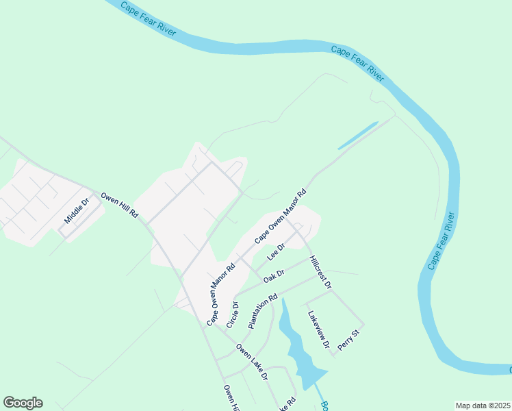 map of restaurants, bars, coffee shops, grocery stores, and more near Lucy Owen Lane in Bladen County