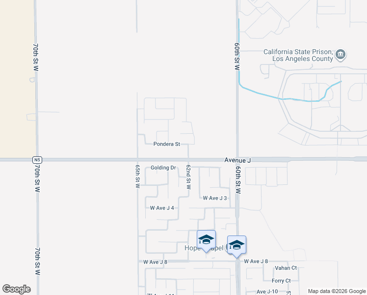 map of restaurants, bars, coffee shops, grocery stores, and more near 6212 Pondera Street in Lancaster