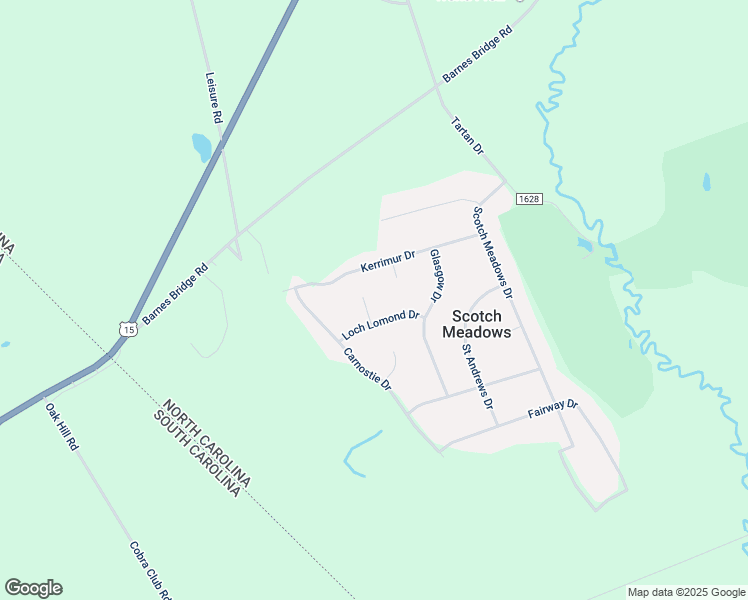 map of restaurants, bars, coffee shops, grocery stores, and more near 8140 Braemar Circle in Laurinburg