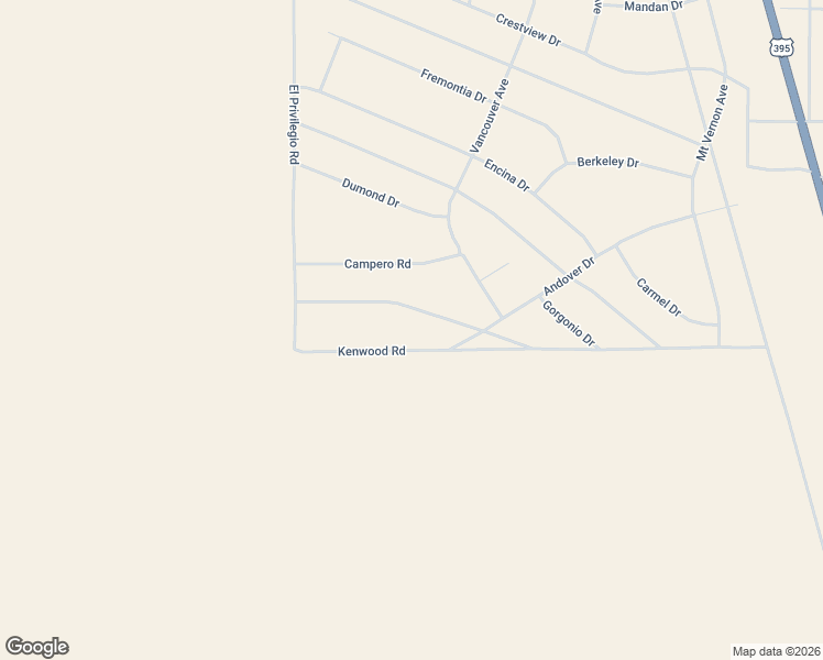 map of restaurants, bars, coffee shops, grocery stores, and more near Kenwood Road in Adelanto