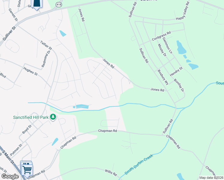 map of restaurants, bars, coffee shops, grocery stores, and more near 128 Frost Flower Way in Fountain Inn