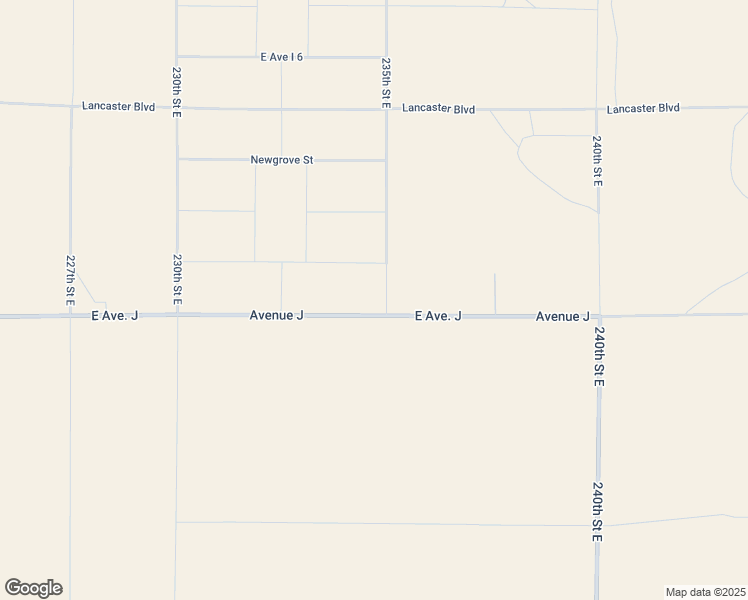 map of restaurants, bars, coffee shops, grocery stores, and more near East Avenue J in Lancaster