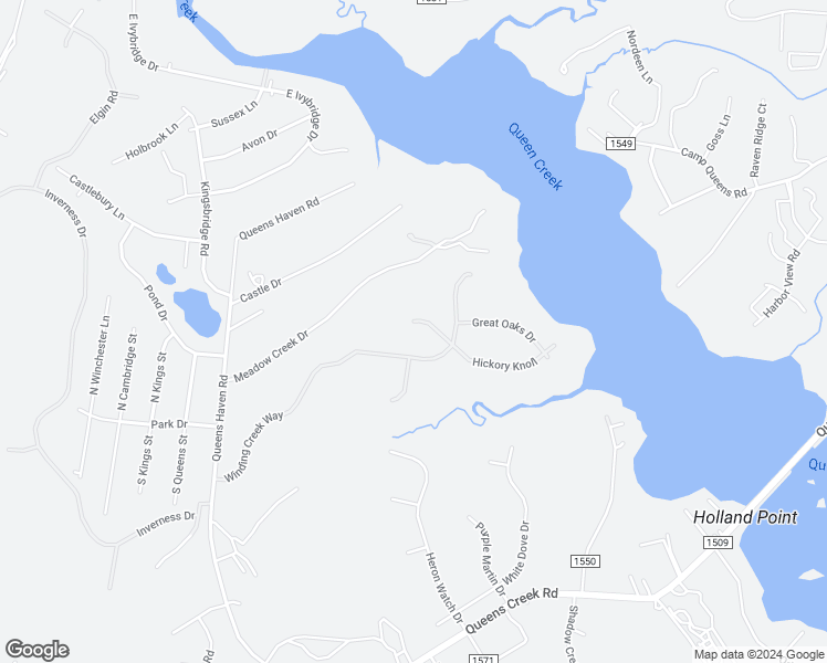 map of restaurants, bars, coffee shops, grocery stores, and more near Oak Street in Onslow County