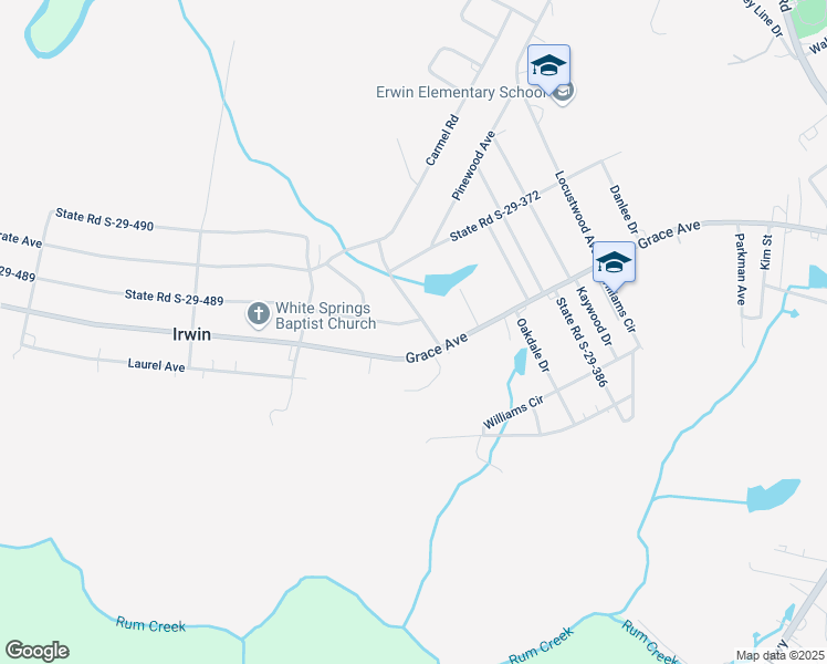map of restaurants, bars, coffee shops, grocery stores, and more near 1397 Grace Avenue in Lancaster