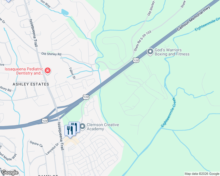 map of restaurants, bars, coffee shops, grocery stores, and more near 258 Chapman Hill Road in Central