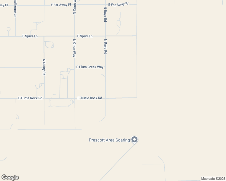 map of restaurants, bars, coffee shops, grocery stores, and more near 9750 East Turtle Rock Road in Prescott Valley