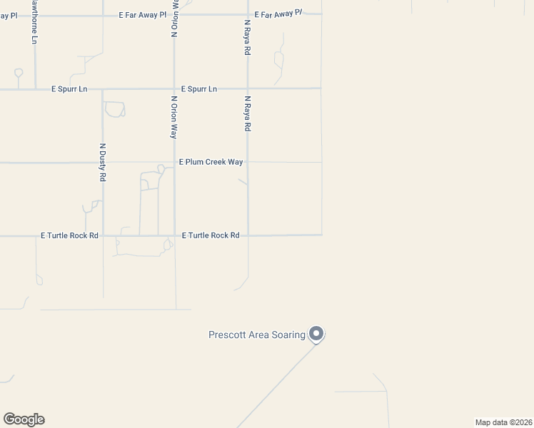 map of restaurants, bars, coffee shops, grocery stores, and more near 9750 East Turtle Rock Road in Prescott Valley