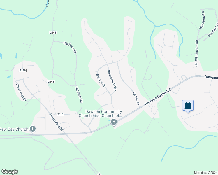 map of restaurants, bars, coffee shops, grocery stores, and more near 172 East Ridge Court in Jacksonville
