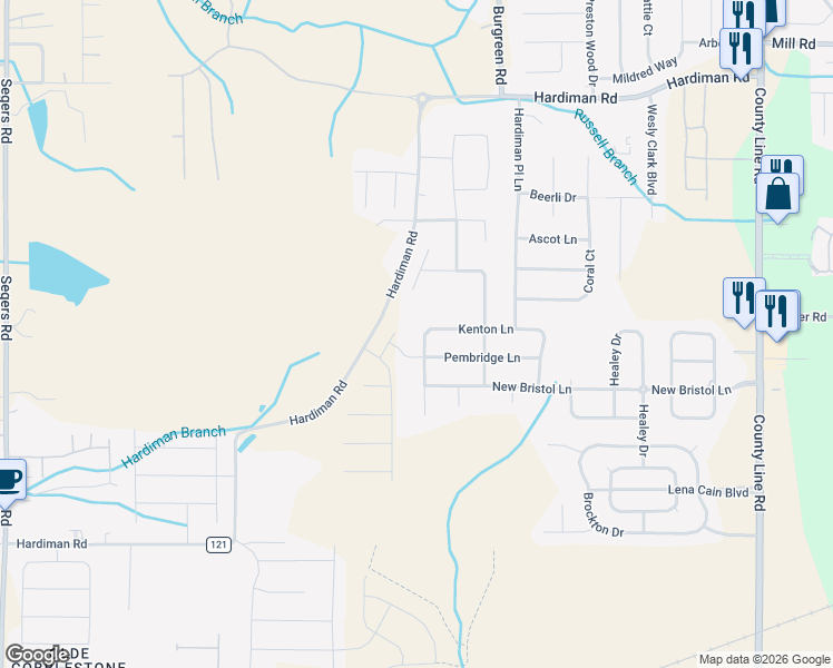map of restaurants, bars, coffee shops, grocery stores, and more near 176 Kenton Lane in Madison