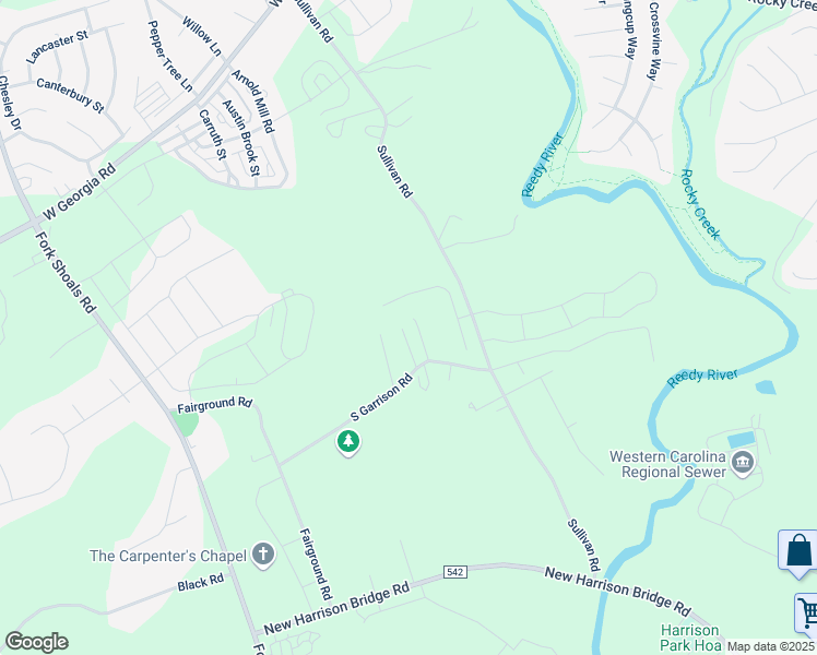 map of restaurants, bars, coffee shops, grocery stores, and more near 126 Jackson Road in Simpsonville