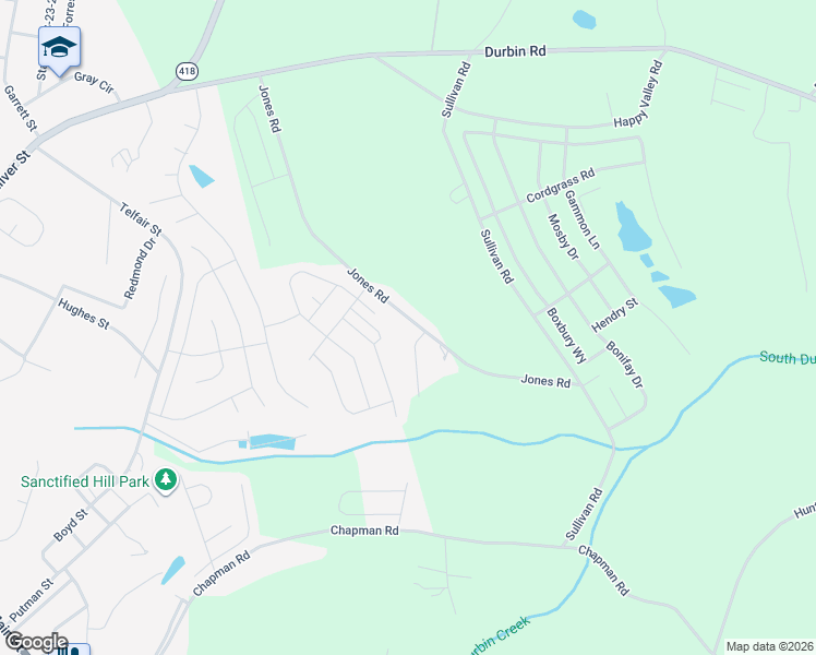 map of restaurants, bars, coffee shops, grocery stores, and more near 784 Jones Road in Fountain Inn