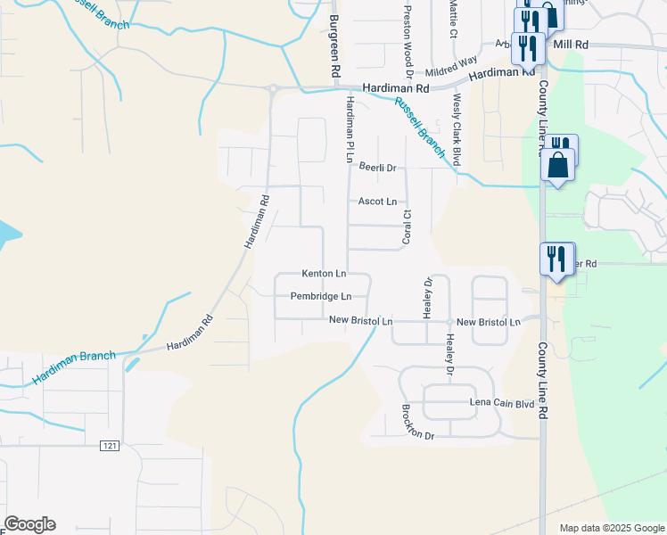 map of restaurants, bars, coffee shops, grocery stores, and more near 136 Kenton Lane in Madison