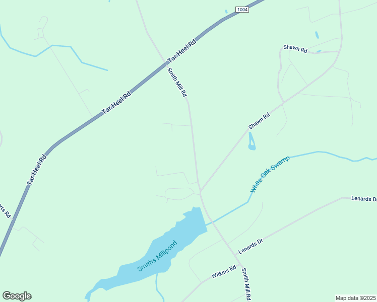 map of restaurants, bars, coffee shops, grocery stores, and more near 3119 Smith Mill Road in Lumberton
