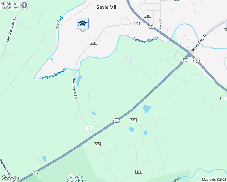 map of restaurants, bars, coffee shops, grocery stores, and more near 660 West End Road in Chester