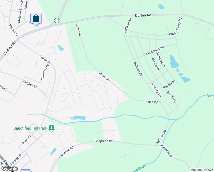 map of restaurants, bars, coffee shops, grocery stores, and more near 750 Jones Road in Fountain Inn