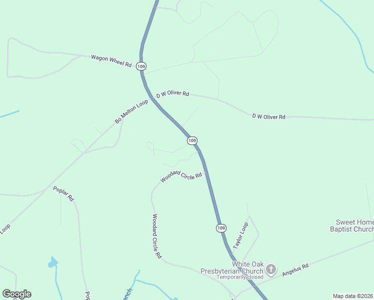 map of restaurants, bars, coffee shops, grocery stores, and more near 2772 South Carolina 109 in Ruby