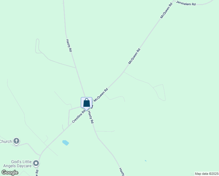 map of restaurants, bars, coffee shops, grocery stores, and more near 8181 McQueen Road in Laurinburg
