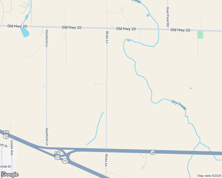 map of restaurants, bars, coffee shops, grocery stores, and more near 6430 Ricks Lane in Tuscumbia