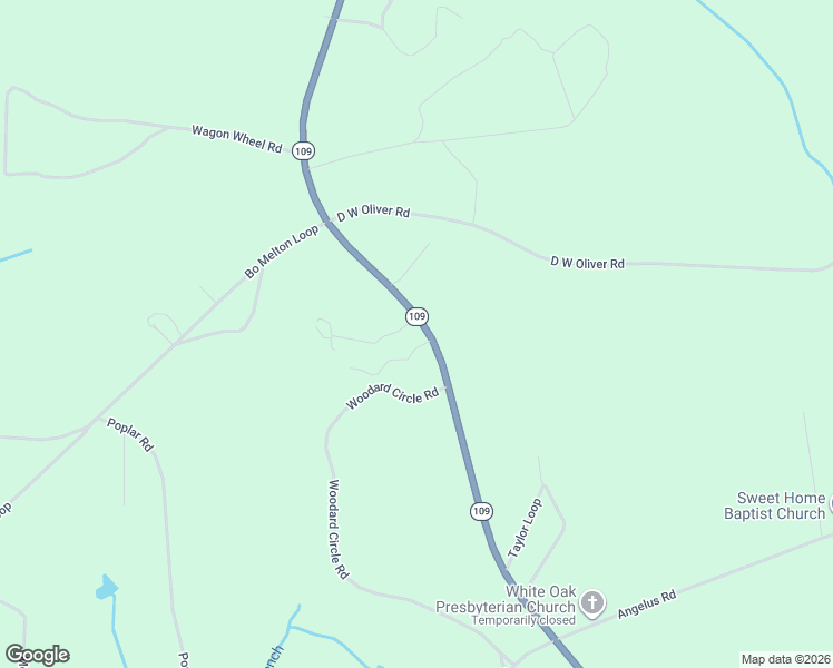 map of restaurants, bars, coffee shops, grocery stores, and more near 2772 South Carolina 109 in Ruby