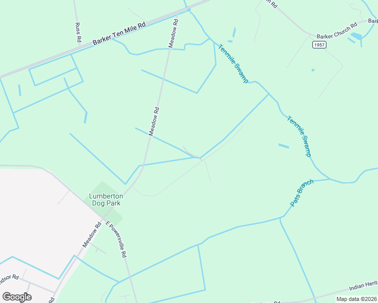 map of restaurants, bars, coffee shops, grocery stores, and more near 84 Maxwell Road in Lumberton