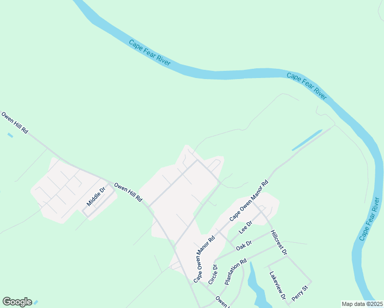 map of restaurants, bars, coffee shops, grocery stores, and more near Thomas Owen Drive in Bladen County