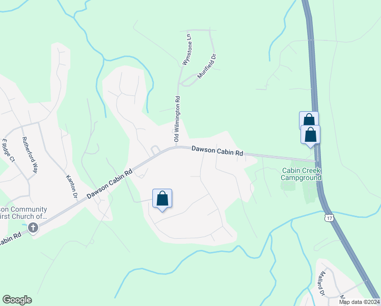 map of restaurants, bars, coffee shops, grocery stores, and more near 2125 Dawson Cabin Road in Jacksonville