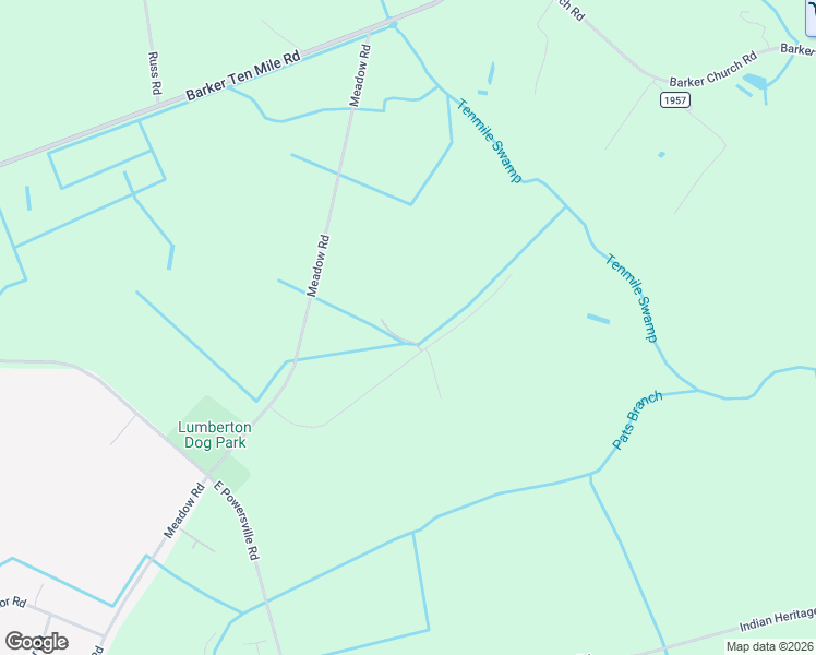 map of restaurants, bars, coffee shops, grocery stores, and more near 413 Burns Road in Lumberton