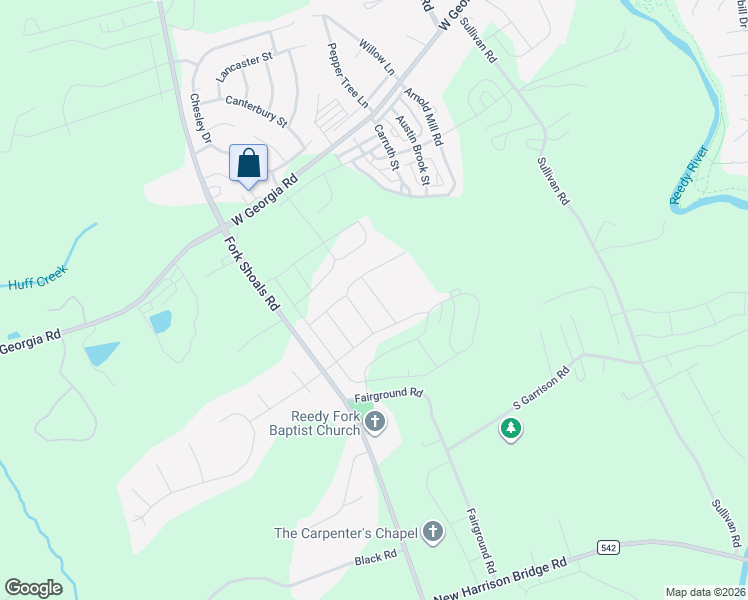 map of restaurants, bars, coffee shops, grocery stores, and more near in Simpsonville