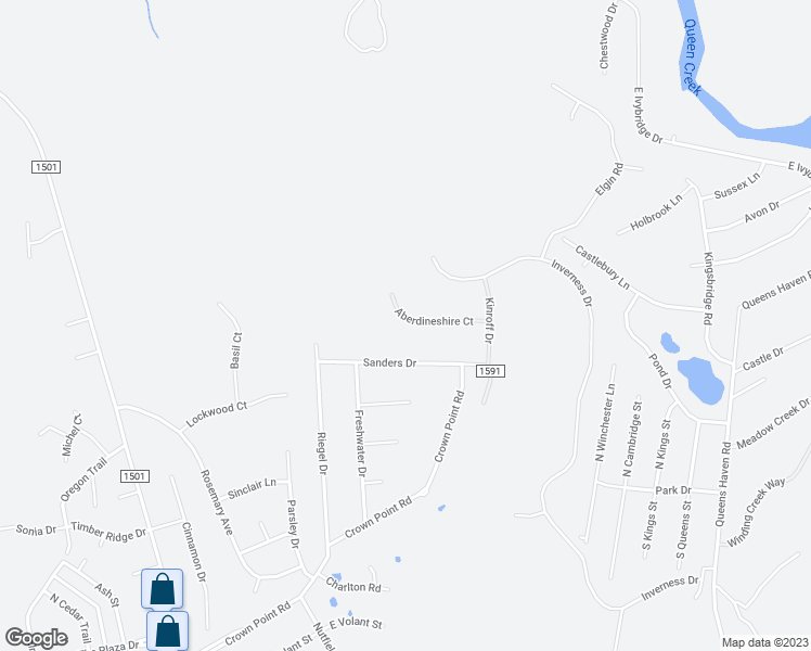 map of restaurants, bars, coffee shops, grocery stores, and more near 521 Aberdineshire Court in Hubert