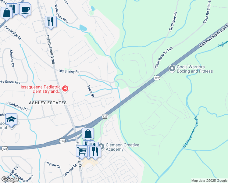 map of restaurants, bars, coffee shops, grocery stores, and more near 115 Tabor Street in Central