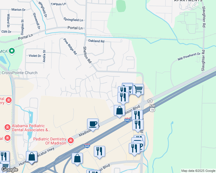 map of restaurants, bars, coffee shops, grocery stores, and more near 2014 Flagstone Drive in Madison