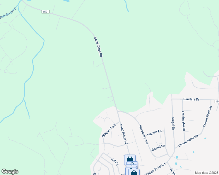 map of restaurants, bars, coffee shops, grocery stores, and more near 416 Sandridge Road in Hubert