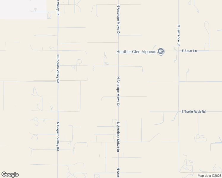 map of restaurants, bars, coffee shops, grocery stores, and more near 10300 North Antelope Meadows Drive in Prescott Valley