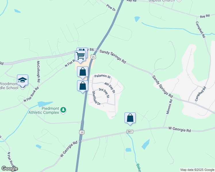 map of restaurants, bars, coffee shops, grocery stores, and more near 116 4th Day Street in Piedmont