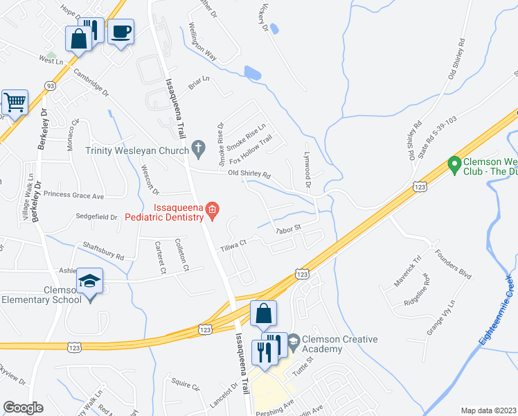 map of restaurants, bars, coffee shops, grocery stores, and more near 205 Tabor Street in Central