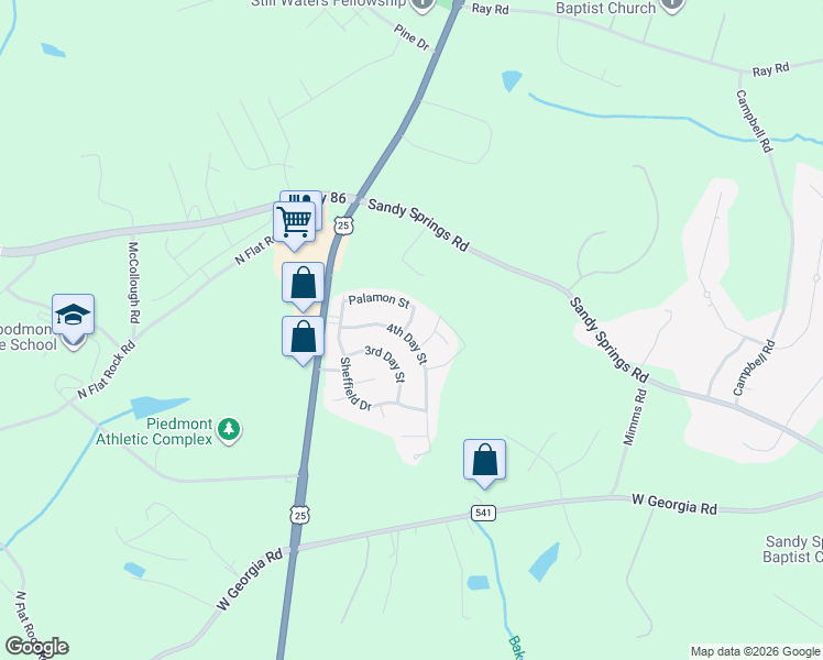 map of restaurants, bars, coffee shops, grocery stores, and more near 102 1st Day Street in Piedmont